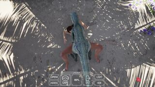 Beast In The Sun - Ep.1 - Raptor Lara OnBack Scene 01