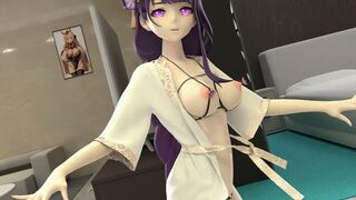 Shogun Raiden Dancing Tomboy Song Hentai Genshin Impact MMD 3D Girl Half Naked