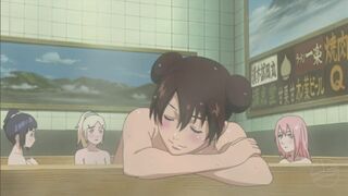 [4K]NARUTO Everyone takes a bath (Shaved Ver.)