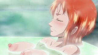 [4K]Nami gets attacked in the bathroom(Strip Version)
