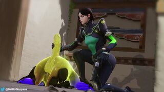 [Valorant] Viper taking care of wingman