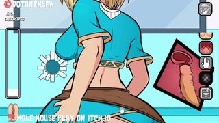 Zelda Reverse Cowgirl Creampie