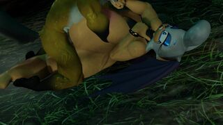 Rouge gets fucked by a werewolf