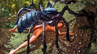 Aerith and arachnid - oviposition