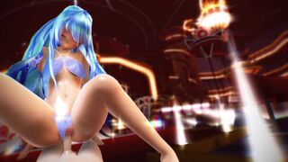 Miku riding sex MMD