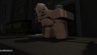 Fucking this slutty bitch that i found in the dark alleyway.