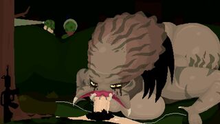 [4K]RIP to our brave soldier who was kidnapped by the chief female Yautja