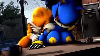 Tails defeating Metal Fem Sonic [thatknowndude]