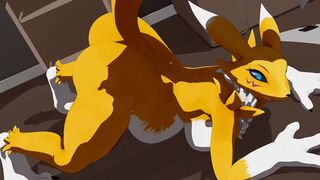[Tycei] Renamon Anal Vore <Sound> Fart vers.