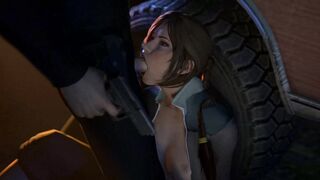 Lara Croft has trouble with cops