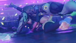 D.Va Getting Smashed [Gifdoozer]