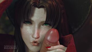 Ifalna deepthroated and facial (Red Nails)