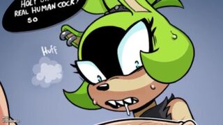 Surge Shocked with Human Cock