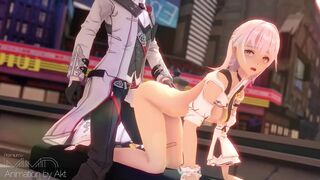 Carol , doggystyle sex (with clothes) - AKT