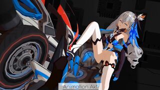 Bronya is forced by her motorcycle 2 - AKT