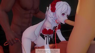 Theresa enjoys a threesome - AKT