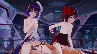 Seele and Veliona get fucked together 1 - AKT