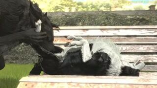 (Male Werewolf x Female Dog) Love at first Breedings [Wolfland]