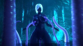 Queen Nualia Played With By Tentacles (noname55)