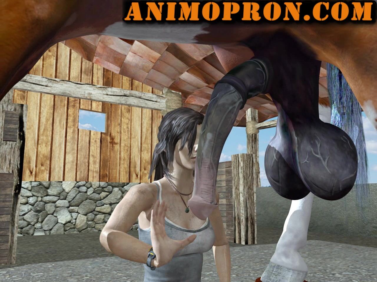 Lara with horse short