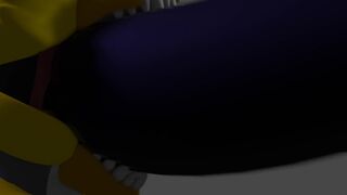 Nightmare chica Deep throat nightmare.(liquid test)