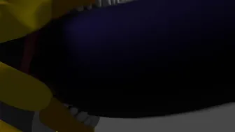 Nightmare chica Deep throat nightmare.(liquid test)