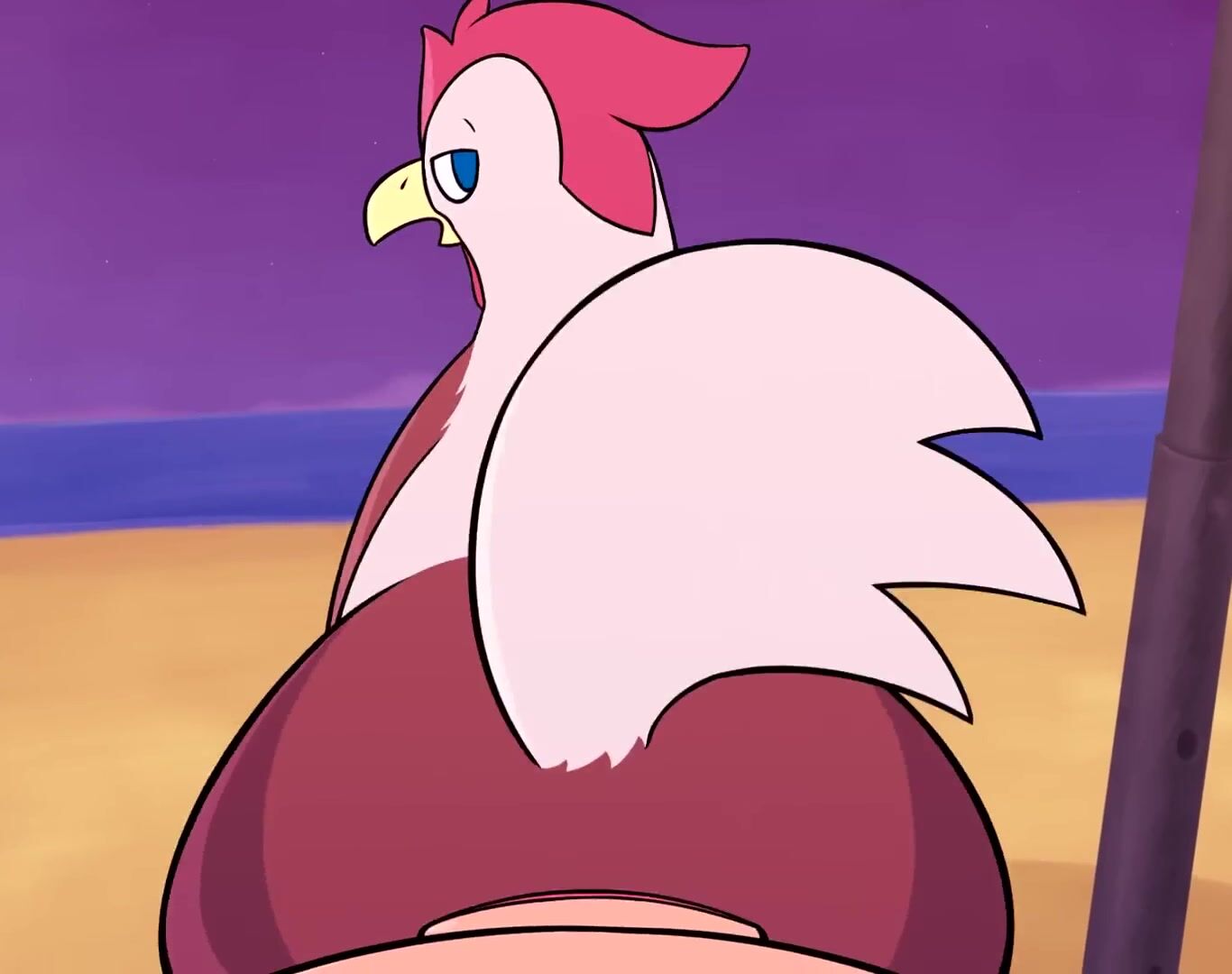 Guy cums in chicken