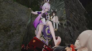 Fu Xuan does footjob