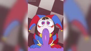 Pomni Giving a Blowjob