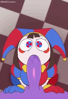 Pomni Giving a Blowjob