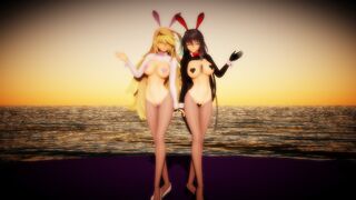 MMD R18 Velvet and Milla Reverse Bunny Suit Dance