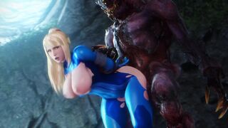 Samus Aran vs Monster