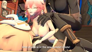 Yae Miko train Hilichurls to breeding (subbed ENG)