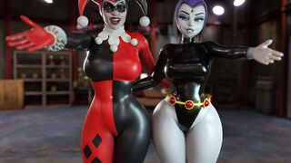 Harley Quinn vs Raven (Snowbunny edition) S1 S1