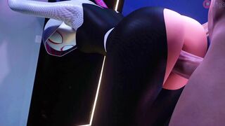 Spider Gwen standing doggy