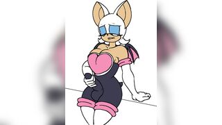 Futa Rouge masturbating