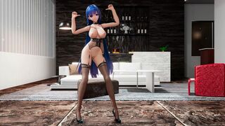 Honkai Impact Mei Raiden MMD Hentai 3D Dance Blue Hair