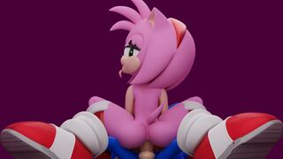 Amy Riding Sonic
