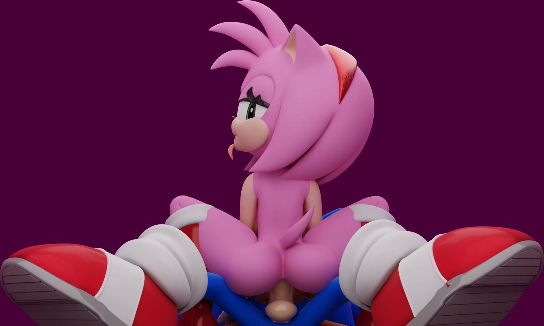 Amy Riding Sonic