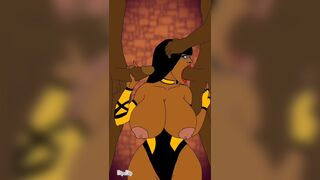 Busty beauty Tanya sucks cocks(Black)