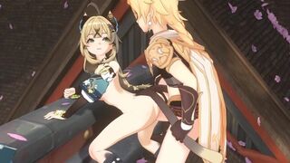 Kirara and Traveler [Lyusfyuring]