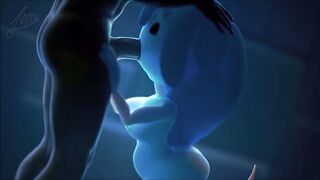 Spooky gets face fucked