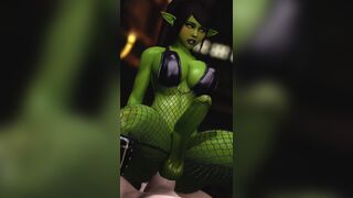 Skyrim- Futa Vibian riding