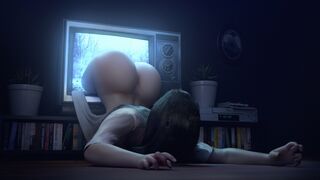 Sadako Reverse Cowgirl Anal