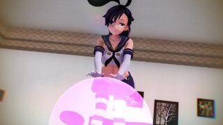 [ものたまご] Mitsu Orikishi Rides a Balance Ball