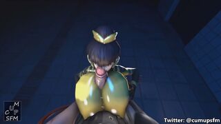 D.va’s latex titjob