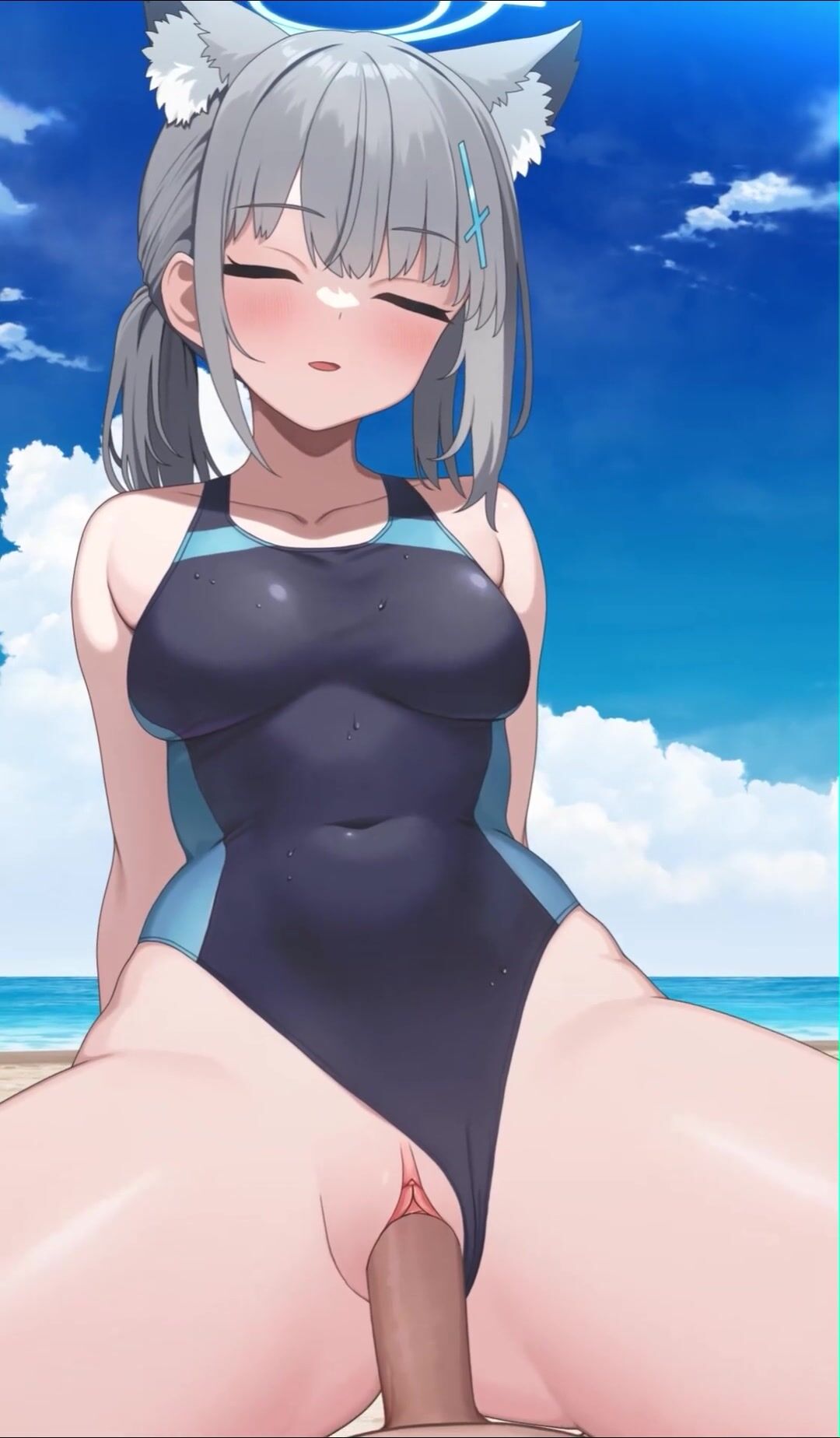 Sunaookami Shiroko (swimsuit) [Sakamotono]