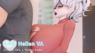 Little futa enjoys a big cock