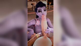 Ashe x Widowmaker Futa on Futa Giver POV