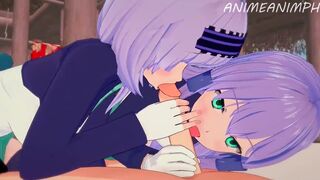 Isekai Wa Smartphone - Elze x Linse Threesome